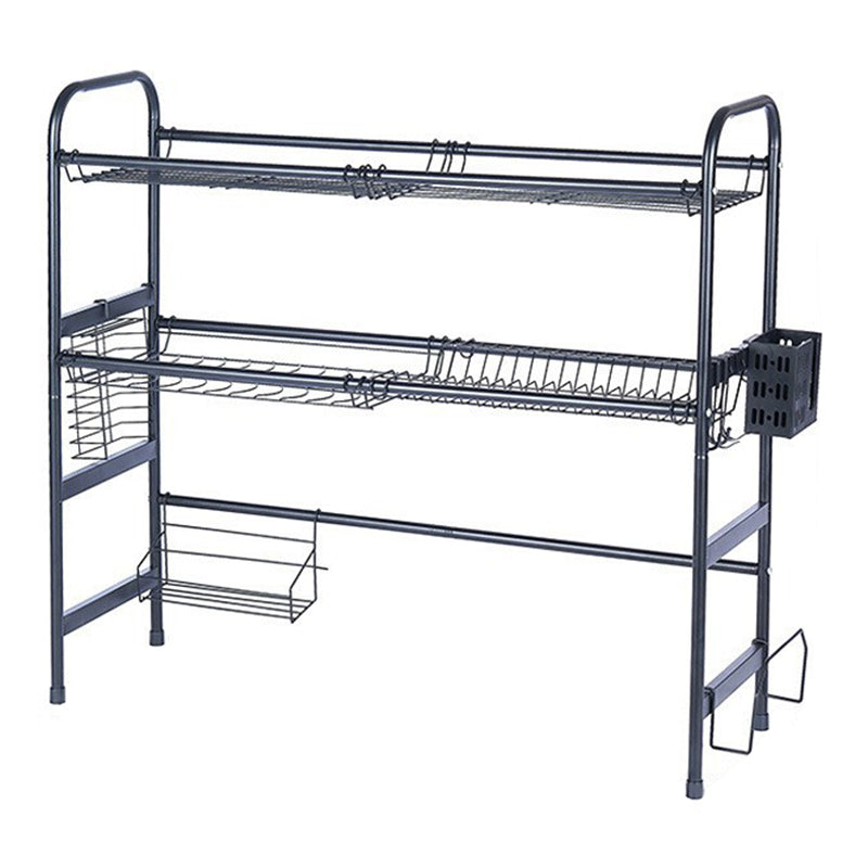 001- ZJ-LSJ1 65cm 2 Tiers Dish Drying Rack Stainless Steel Over Sink Drainer Rack Cutlery Holder 001- ZJ-LSJ1 65cm 2 Tiers Dish Drying Rack Stainless Steel Over Sink Drainer Rack Cutlery Holder
